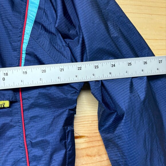 Vintage Asics Gore Tex Windbreaker Jacket Womens Large Blue Full Zip Running - Picture 9 of 16
